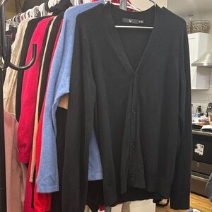 Black +J V-Neck Cardigan